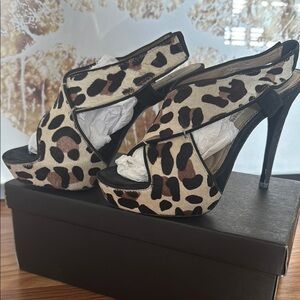 DVF classic Leopard Print platforms